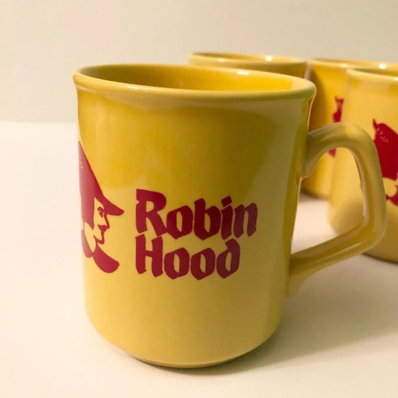 Vintage Lot of 4 Robin Hood Mugs Cups Made in England - Picture 4 of 14